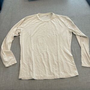 State and Liberty white long sleeve tee